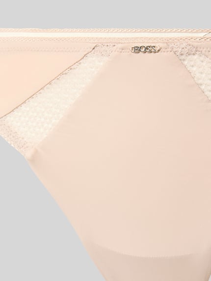 BOSS String met kantinzet Beige - 2