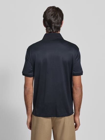 Emporio Armani Poloshirt mit kurzer Knopfleiste Marine 5