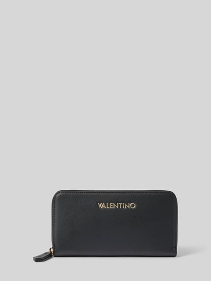 Valentino Bags Portemonnee met labelapplicatie, model 'MANDRIN' Zwart - 1