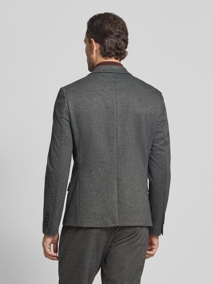 Antony Morato Marynarka do garnituru o kroju slim fit z dodatkiem wiskozy model ‘Ashe’ Ciemnoszary melanż 5