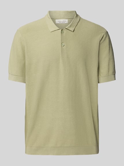 Casual Friday Relaxed Fit Poloshirt mit Strukturmuster Modell 'EDWARD' Lind 2