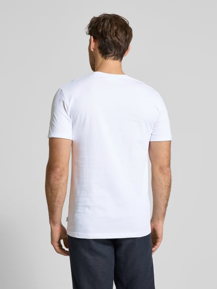 Les Deux T-shirt z okrągłym dekoltem model ‘Norregaard’ Biały 5