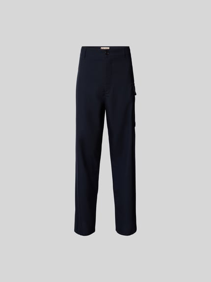 Marni Stoffen broek met achterzak Zwart - 2