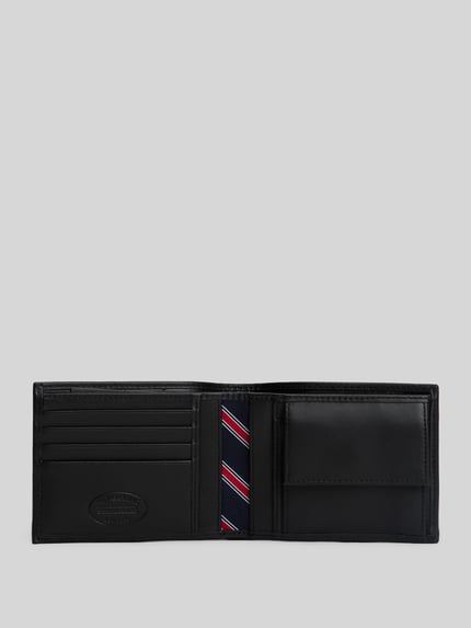 Tommy Hilfiger Portemonnaie aus echtem Leder Black 3