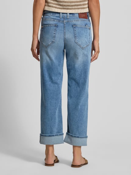 CAMBIO Straight Fit Jeans aus Baumwoll-Mix Modell 'GAIA' Jeansblau 5