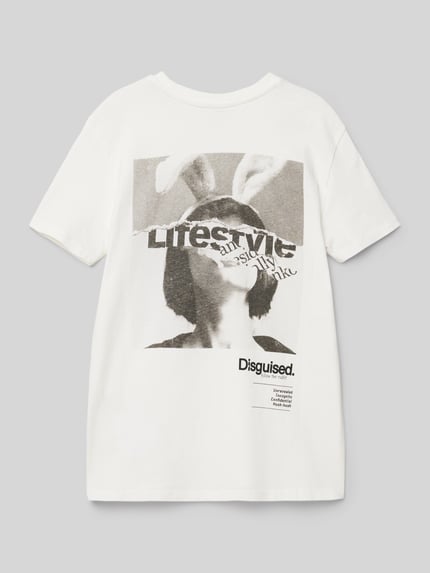 ONLY Regular Fit T-Shirt aus reiner Baumwolle Modell 'PERNILLE' Weiss 3