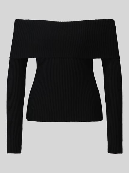 ONLY Pullover mit Carmen-Ausschnitt Black 2