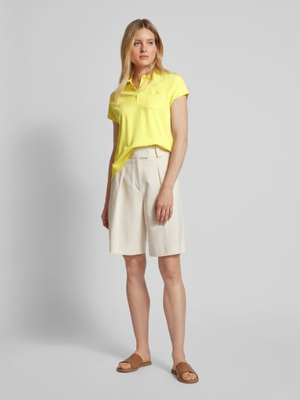 COMMA Strickshirt mit Brusttasche GELB 1