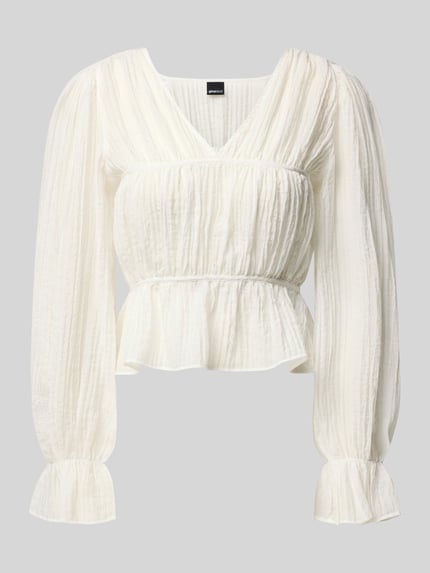 Blouseshirt met V-hals Shop The Look MANNEQUINE