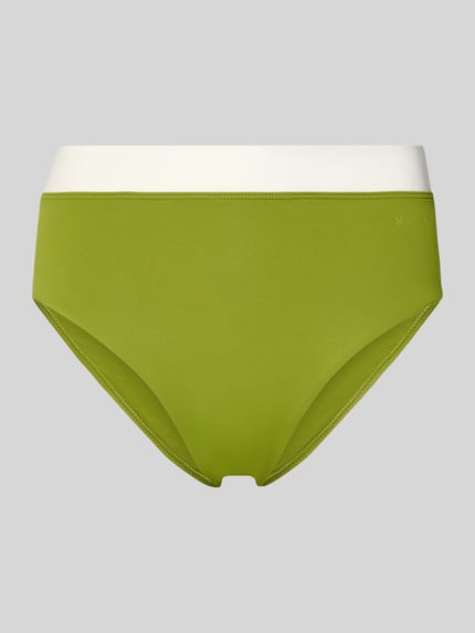 Produktfoto, Bikini-Slip mit Kontrastbund von Marc O'Polo, Optik: Unifarben, Label-Print, Bundabschluss: Kontrastbund, elastisch