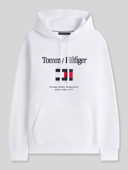 Tommy Hilfiger Regular fit hoodie van katoenmix Wit - 2