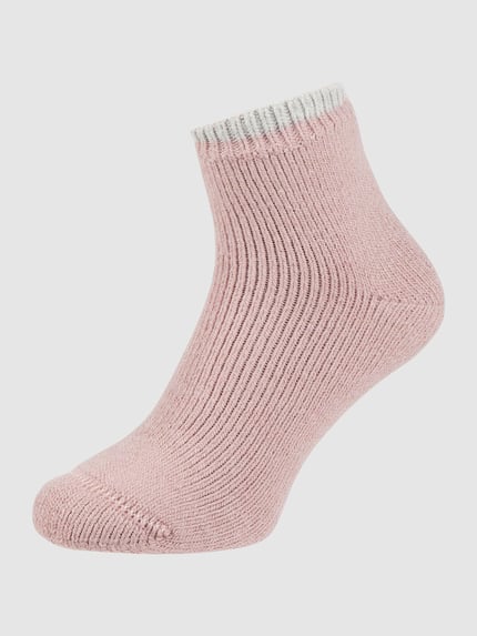 FALKE Socken mit Woll-Anteil Modell 'COSY PLUSH' Rose Melange 1