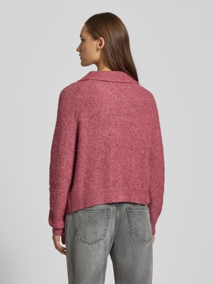 REVIEW Strickjacke mit Woll-Anteil Altrosa 5