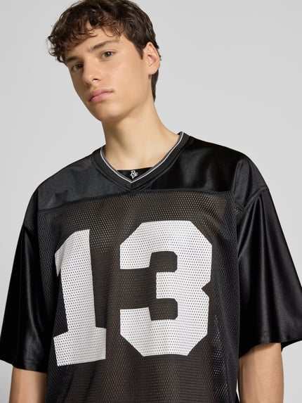 REVIEW Trikot mit Label-Stitching Black 3