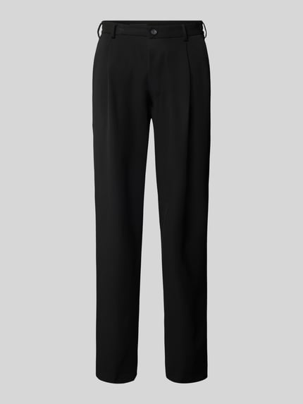 Loose Fit Bundfaltenhose mit Viskose-Anteil Modell '220-LOOSE' Shop The Look MANNEQUINE