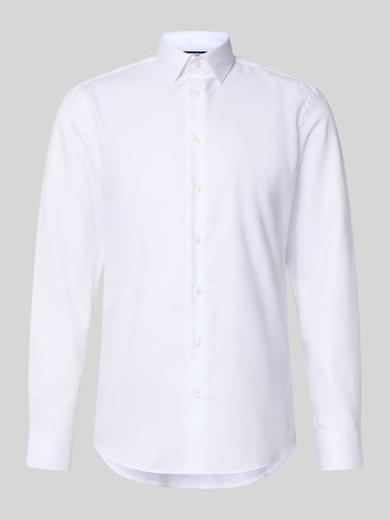 Slim Fit Business-Hemd mit Kentkragen Shop The Look MANNEQUINE