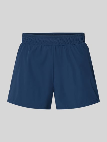 Produktfoto, Shorts mit elastischem Bund Modell 'ERUDITO' von Ellesse in Dunkelblau, Regular Fit, glatte Textur, Material-Mix mit Stretch-Anteil