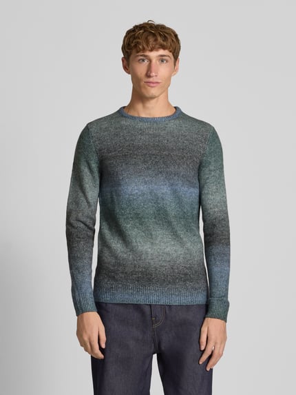 Blend Strickpullover mit Rundhalsausschnitt Modell 'DANNIE' Hellblau 4