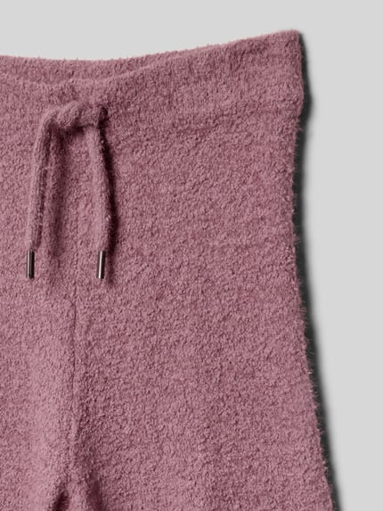 s.Oliver RED LABEL Spodnie z dzianiny o kroju regular fit z szeroką nogawką Fiołkoworóżowy 2