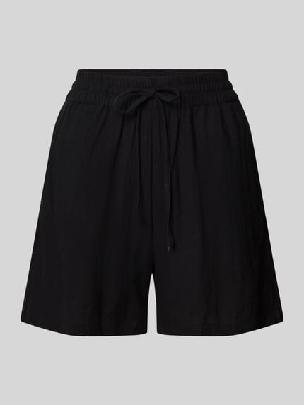 Produktfoto, Regular Fit bermudashorts van ONLY model 'TIZANA', look: regular fit, sluiting: tunnelkoord, boord: elastisch, zij-steekzakken, materiaalverwerking: gevlamd garen, materiaal: puur katoen