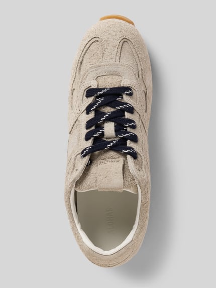 ALOHAS Sneaker aus echtem Leder mit Kontrastbesatz Hellgrau 3