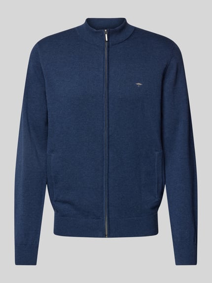 Fynch-Hatton Vest met geborduurd logo Jeansblauw - 2