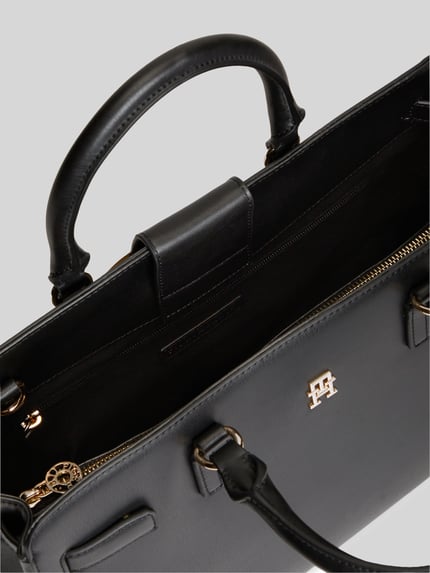 Tommy Hilfiger Henkeltasche mit abnehmbaren Schulterriemen Black 4