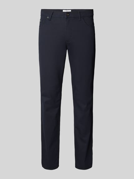Brax Regular Fit Hose mit Label-Patch Modell 'Cadiz' Marine 2