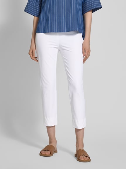 Raffaello Rossi Skinny fit comfortbroek in verkorte pasvorm Wit - 4