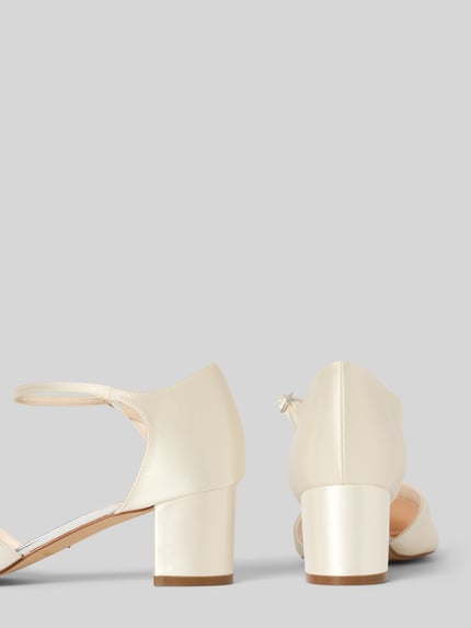 Rainbow Club Bruidsschoenen met blokhak, model 'STACY' Offwhite - 2