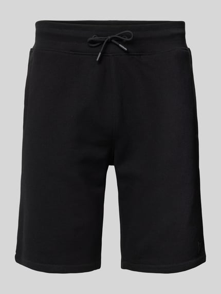 GUESS Activewear Korte broek met elastische band en tunnelkoord, model 'ALDWIN' Zwart - 2