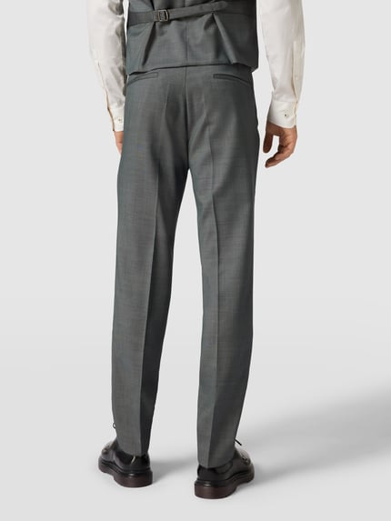 CG – CLUB of GENTS Spodnie do garnituru o kroju slim fit z dodatkiem streczu Zielony 5