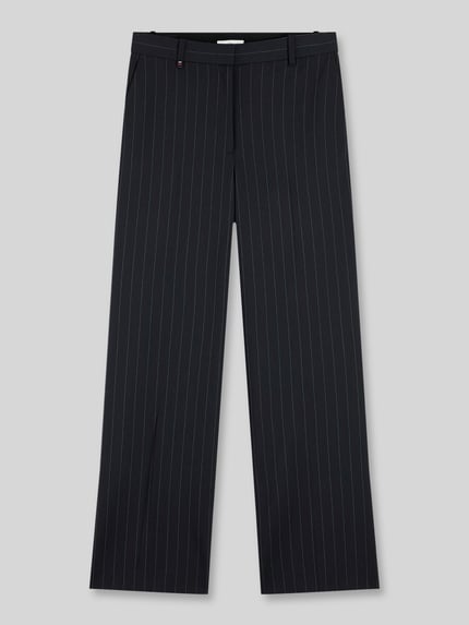 Tommy Hilfiger High Waist Business-Hose mit Logo-Detail Marine 2