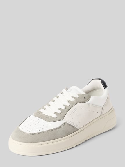 Copenhagen Sneaker aus echtem Leder mit Logo-Detail Weiss 1