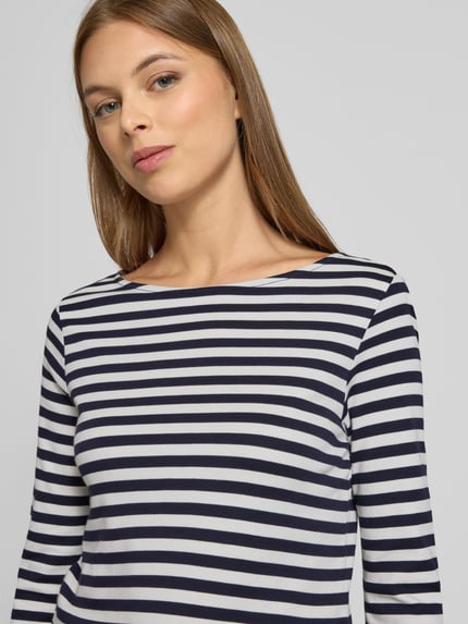 Christian Berg Woman Shirt met 3/4-mouwen en ronde hals Donkerblauw - 3