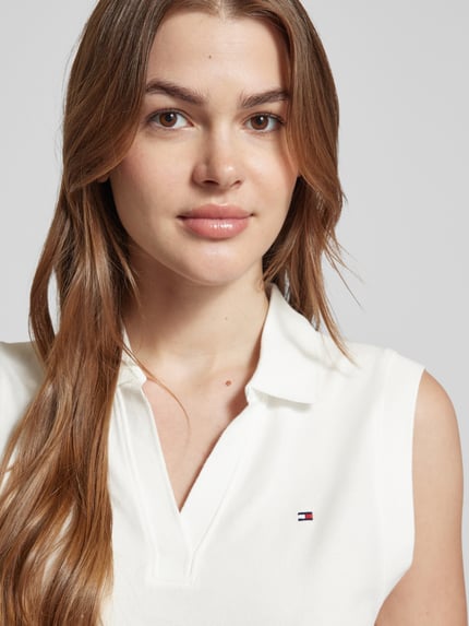 Tommy Hilfiger Sukienka polo z wyhaftowanym logo Biały 3