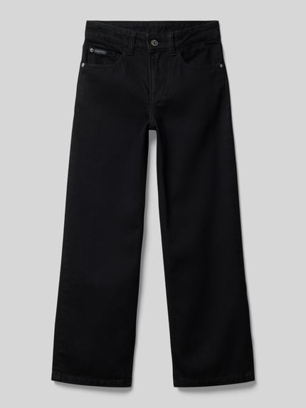 Calvin Klein Jeans Jeansy z prostą nogawką i 5 kieszeniami Czarny 1