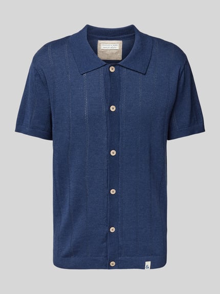 Colours & Sons Regular fit vrijetijdsoverhemd met halflange mouwen Marineblauw - 2