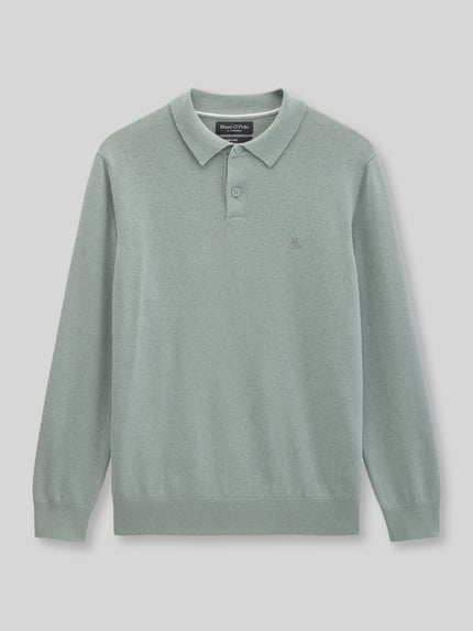 Marc O'Polo Sweter o kroju regular fit z mieszanki bawełny i żywej wełny Miętowy 2
