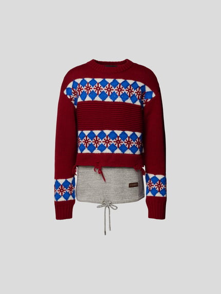 Dsquared2 Trui in brei-look Rood - 2