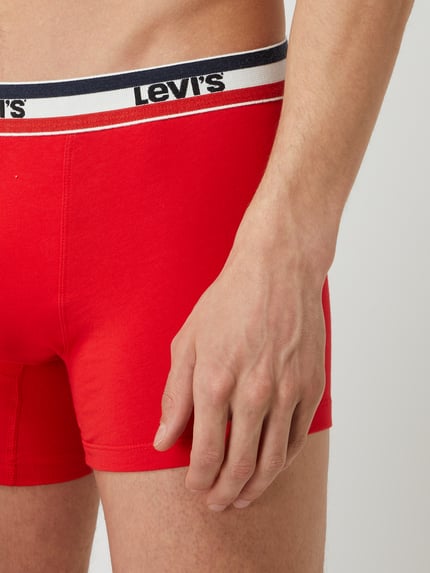 Levi's® Bokserki z domieszką stretchu w 3‑pakiecie Czerwony 5