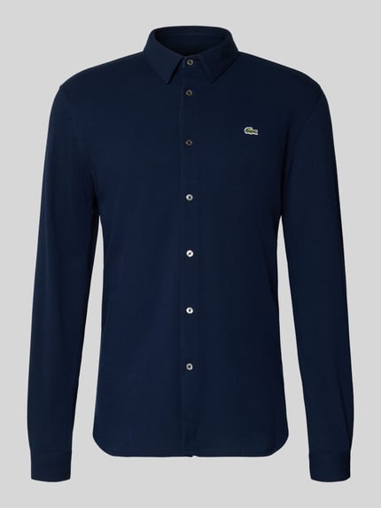 Lacoste slim fit vrijetijdsoverhemd van puur katoen Blauw - 2
