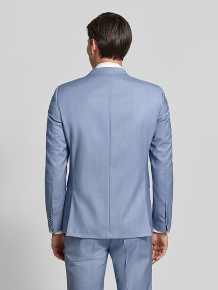 CG – CLUB of GENTS Marynarka na 2 guziki o kroju slim fit z mieszanki żywej wełny i elastanu Jasnoniebieski 5