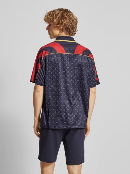 PUMA Performance Relaxed Fit Trikot mit Logo-Print Modell 'ROAD TO UNITY' Dunkelblau 5