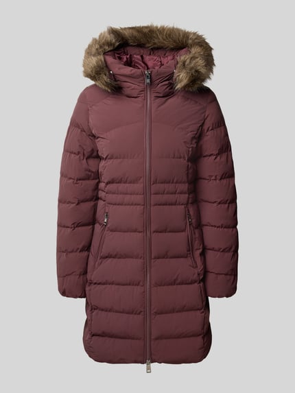 Superdry Płaszcz pikowany z zamkiem błyskawicznym dwustronnym Bordowy 1