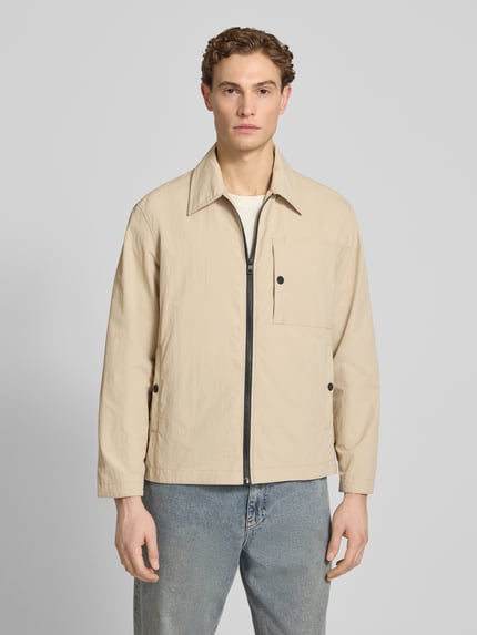 Marc O'Polo DENIM Regular Fit Blouson mit Umlegekragen Sand 4