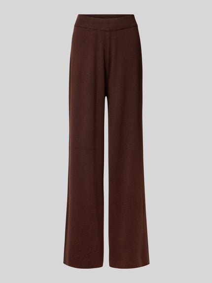 Karo Kauer Stoffhose mit Woll-Anteil Dunkelbraun 2