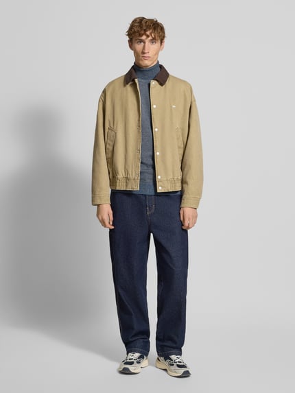 Blend Rollkragenpullover mit Label-Detail Marine 1