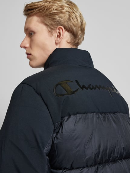 Champion Steppjacke mit Label-Print Black 3