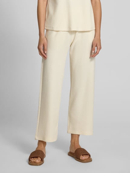Christian Berg Woman Flared Culotte mit Strukturmuster Offwhite 4